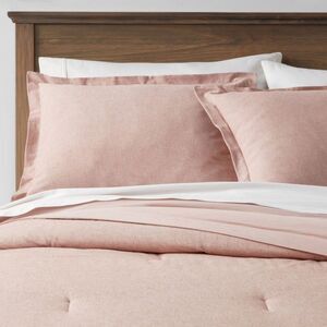 Threshold - Twin/Twin Extra Long Cotton Linen Chambray Comfort Terracotta